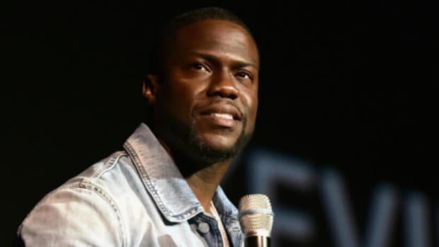 Kevin Hart was the most successful comedian last year. He's seen here speaking at the official convention of the National Association of Theatre Owners in Las Vegas.