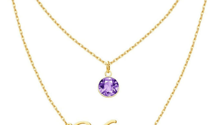 YFN Jewelry Personalized Birthstone Classic Name Tree of Life Pendant Necklace Hollywood Progressive