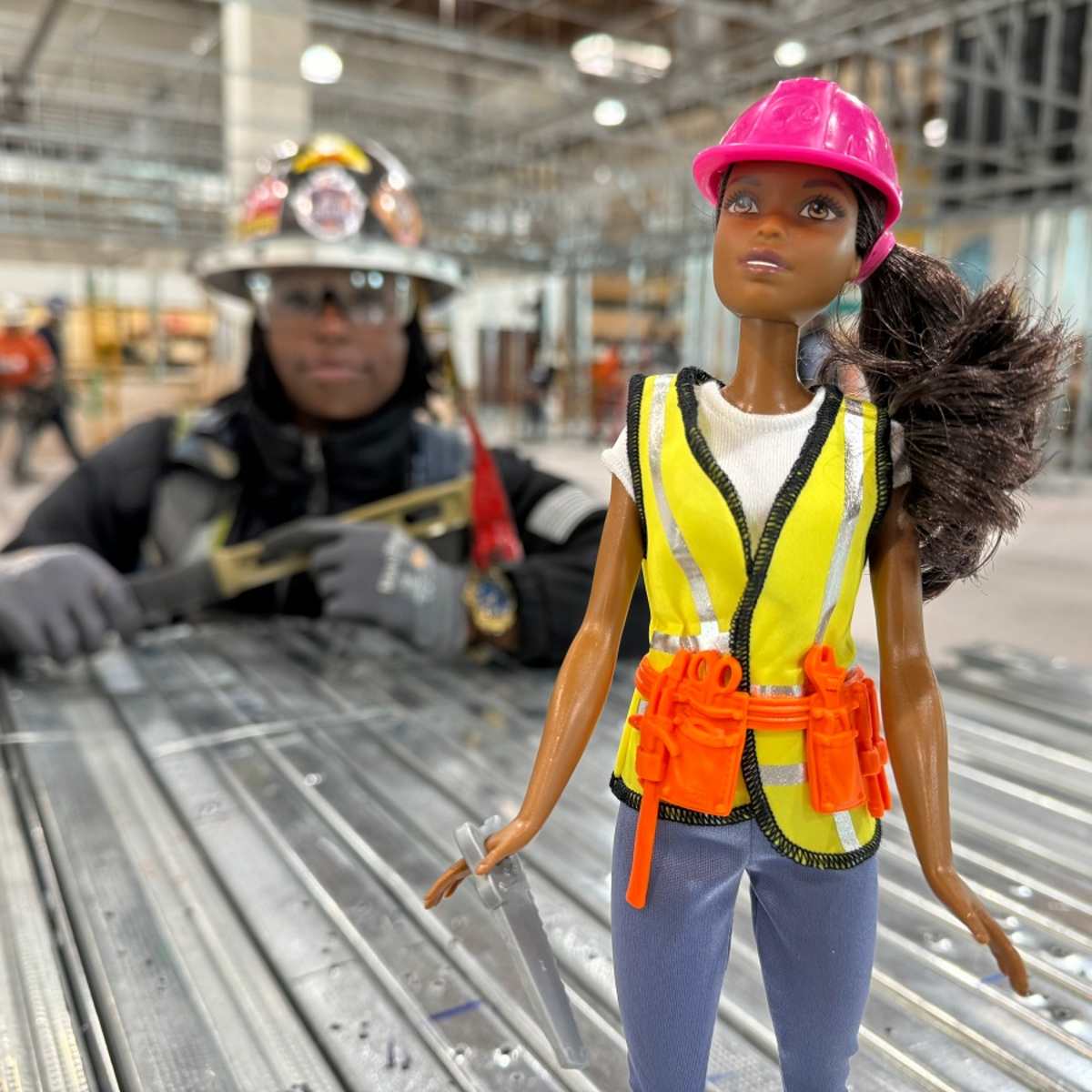 Construction worker hotsell barbie