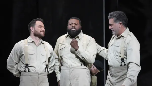 Russell Thomas as Radames (Cory Weaver)
