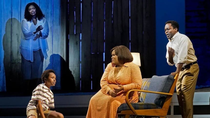 Angel Blue, Walter Russell III, Latonia Moore, and Will Liverman in ‘Fire Shut Up in My Bones’ / Metropolitan Opera