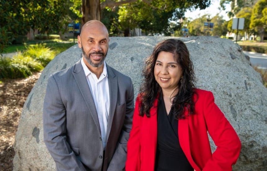 Dr. Darnell Hunt and Dr. Ana-Christina Ramón, co-authors of the 2021 Hollywood Diversity Report Part 2 - TV. Photo by Mike Baker