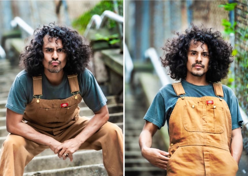 At first, his smile made him the sweet talented clown as a child, but later Reza Salazar’s intense stare and fierce look served him perfectly for bad-guy roles in numerous films and TV series like “Law & Order.” Photos by Mariela Murdocco