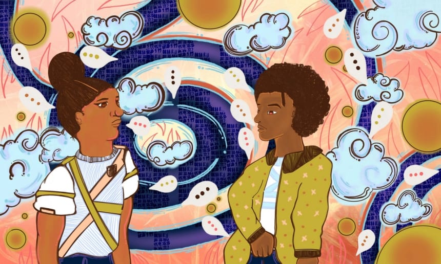 Illustration by Silent Fox for HowlRound's Devising Our Future series.