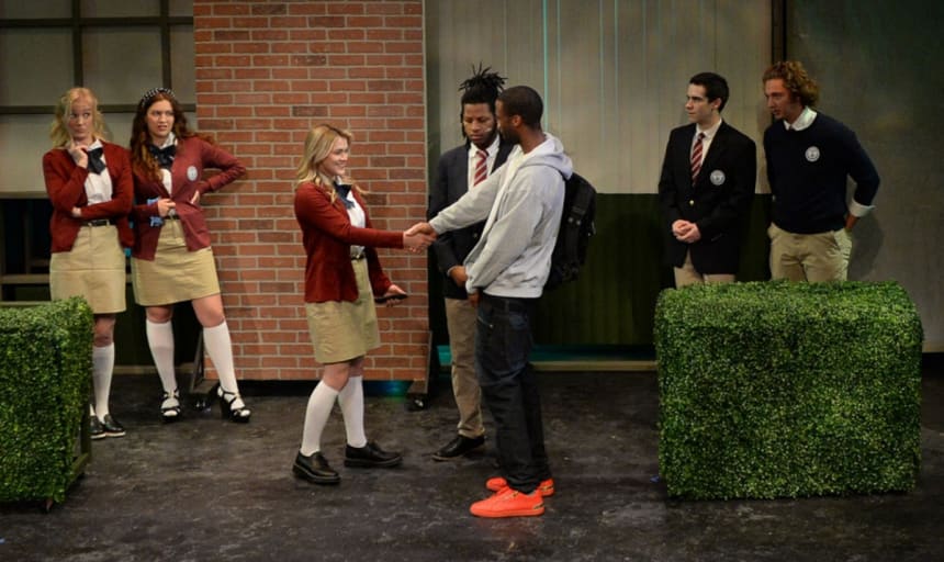 From left, Tasha Ames, Clare Margaret Donovan,, Betsy Stewart, Jalen K. Stewart, Brent Grimes, Ezekiel Goodman and Vincent Doud / Cooper Bates