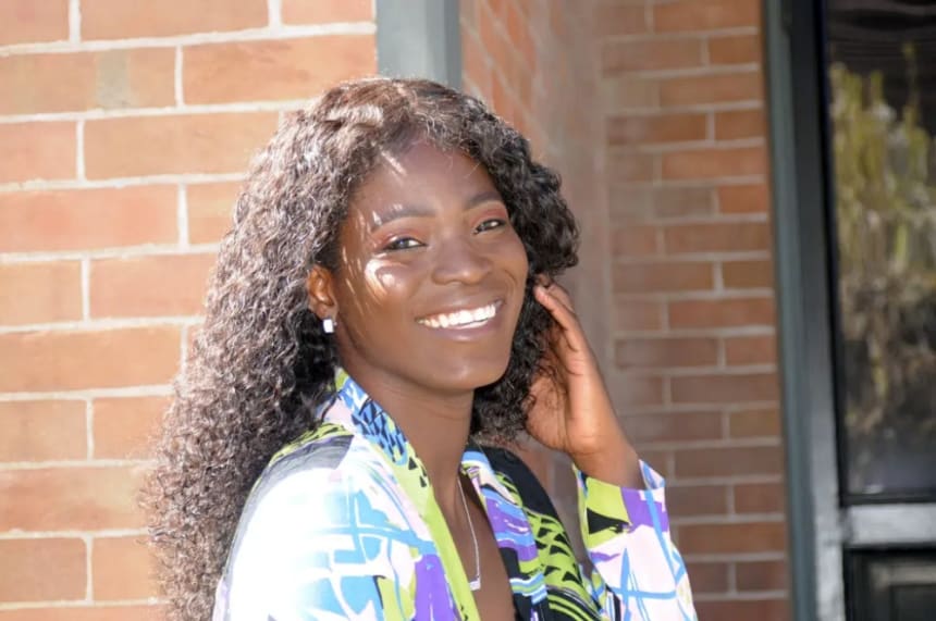 Afro-Latina model Franchela Ulises poses effortlessly for the camera at Heritage Square in the heart of downtown Phoenix. Photo by Beatriz Limón