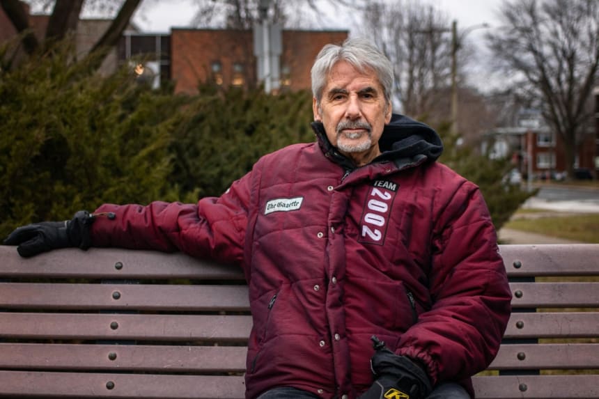 After being drafted into the U.S. army and volunteering for Marine Corps officer training, Jack Todd deserted to Canada after he became disillusioned with the Vietnam War. In Montreal, he eventually became a sports columnist in the 1990s. (Christine Beaudoin/THE CONCORDIAN.)