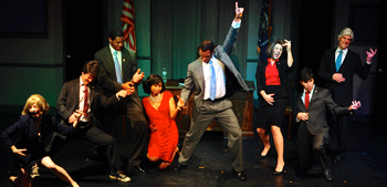 Beth Triffon (l.), Dan Amerman, Max Lawrence, Arielle Siler, Matthew Harris, Natascha Corrigan, Guillermo Lozano, Christopher Robert Smith.Kate Hagerty