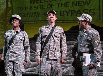 Tinasha LaRaye as Private Baldwin, Eagle Young as Private Thomas Lee Doxdater, Matt Kirkwood as Captain Hewitt