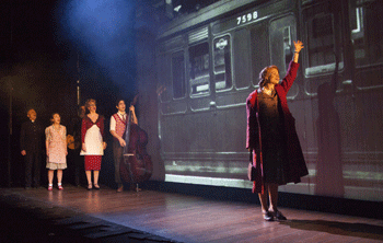 Joe Alessi, Dorothy Atkinson, Annette McLaughlin, Damon Daunno and Hannah Yelland. Photo by Jim Cox.