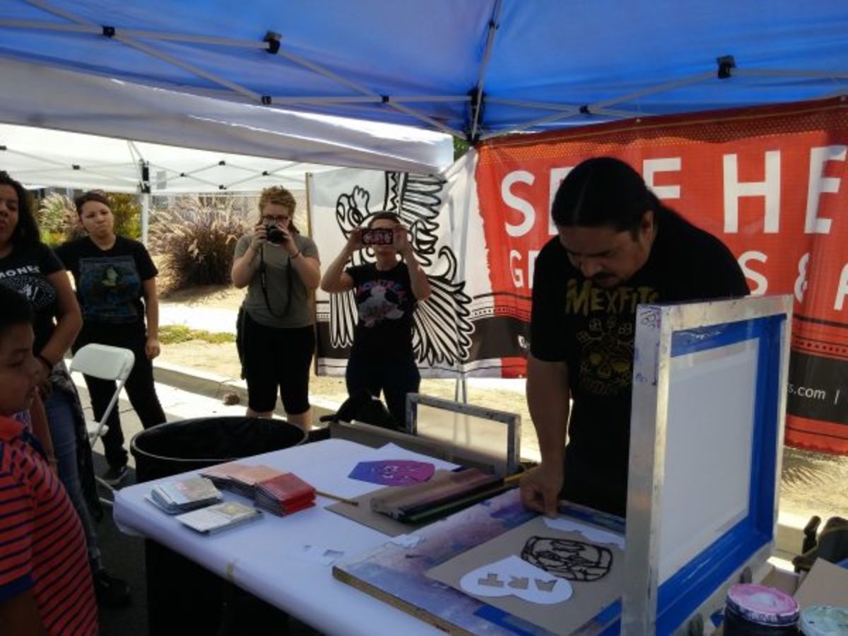 Eastside Community Festival with Self Help Graphics. Photo courtesy of the Riverside Art Museum.