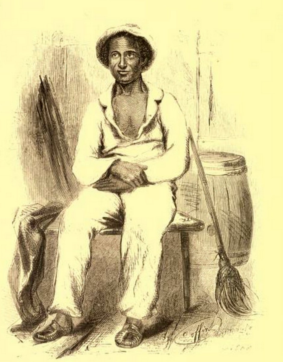 Solomon Northup, engraving by Nathaniel Orr from illustration by Frederick M. Coffin, 1855.