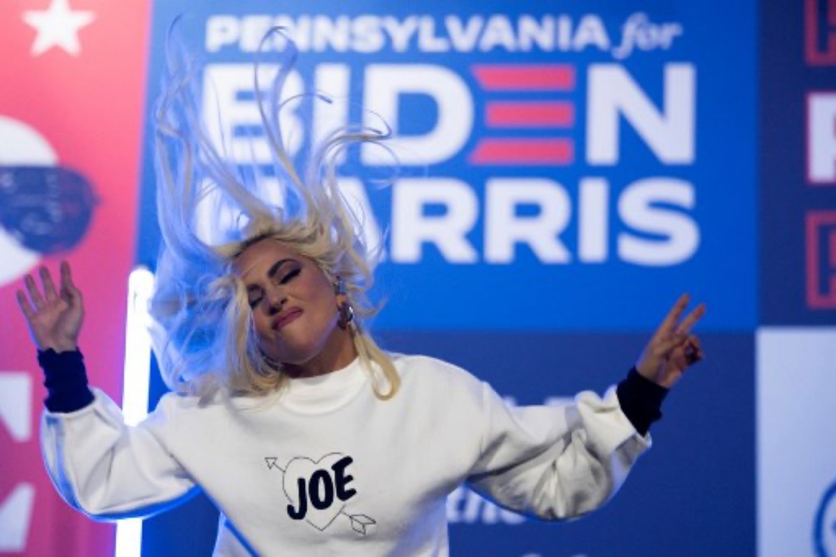 Lady Gaga campaigning for the Biden-Harris ticket.