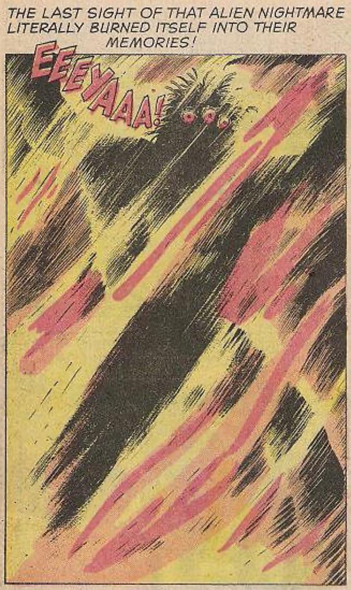 Art by Jack Abel from "Who Goes There" comic, Starstream no. 1, 1976.