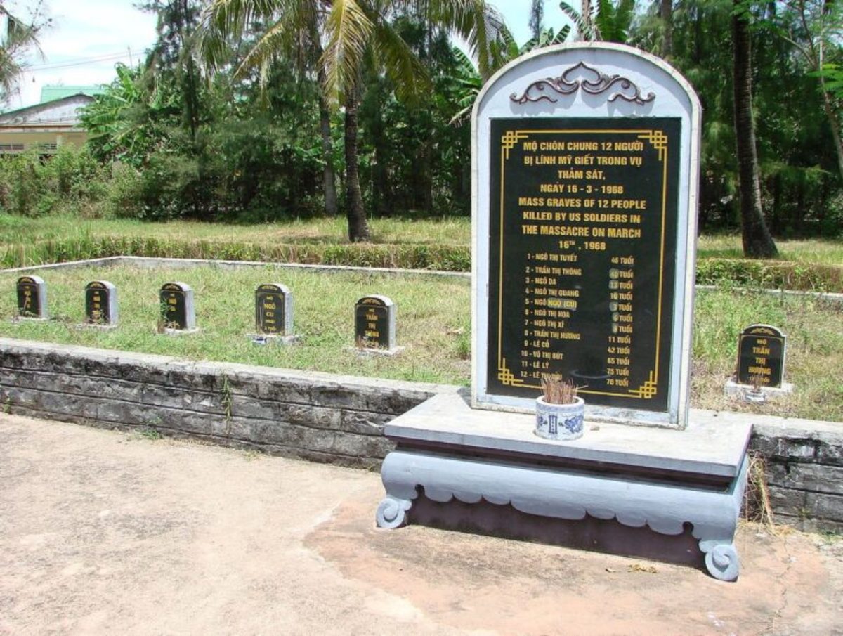 Mass grave for 12 victims of the My Lai massacre, March 16, 1968. My Lai memorial site, near Quang Ngai, Vietnam, June 2009 / photo by Adam Jones adamjones.freeservers.com, licensed under the Creative Commons Attribution-Share Alike 3.0 Unported license.