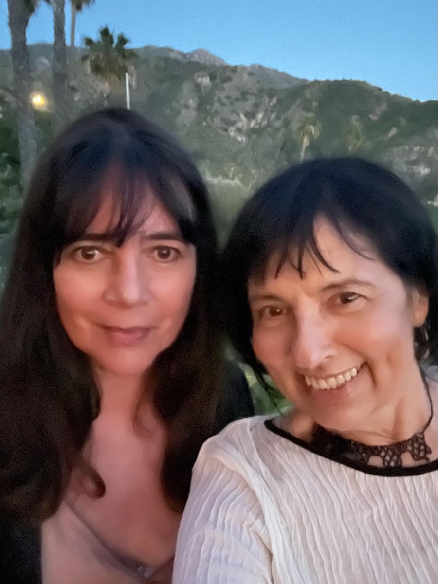 Actor Julie Carmen with writer-producer Nancy De Los Santos in Los Angeles earlier this year. Courtesy Julie Carmen